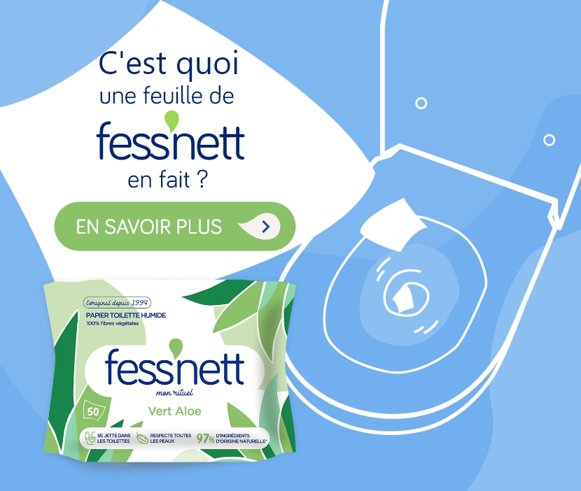 Fess'net Papier toilette humide - x50